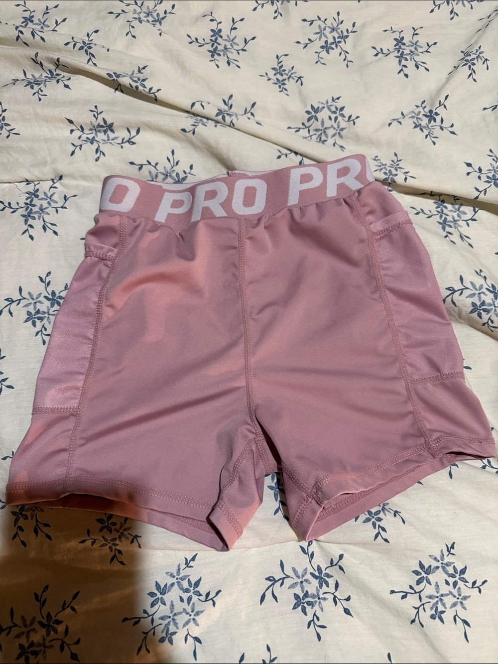 SHEIN Pink PRO Elastic-Waist Bike Shorts
